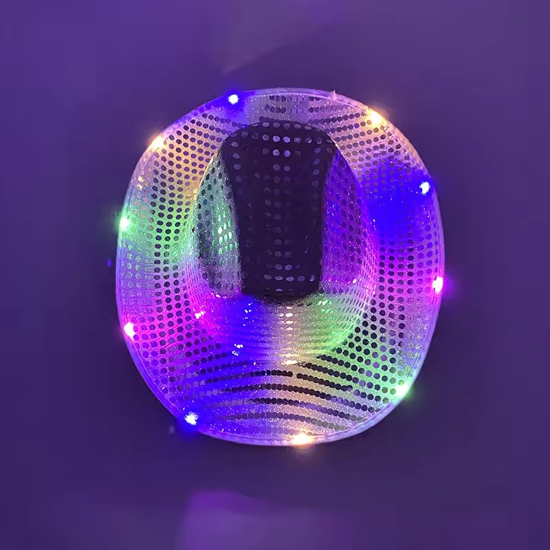 Party Hat Cone - 블링키 LED 라이트 카우보이 카우걸 모자