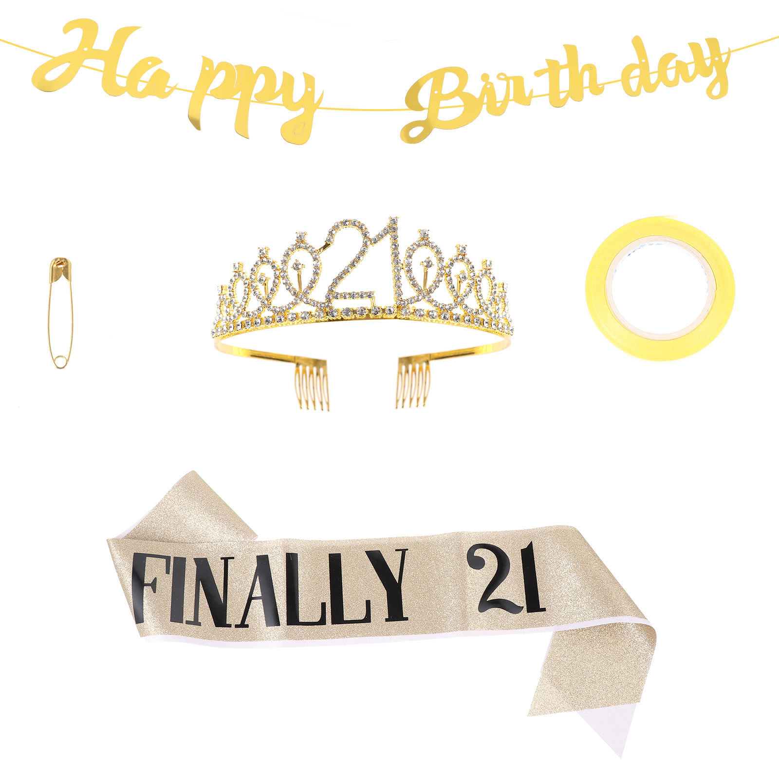 1세트 생일 왕관 글리터 배너 파티 용품 우아한 라인스 - Birthday Sash Glitter 리뷰 및 가격
