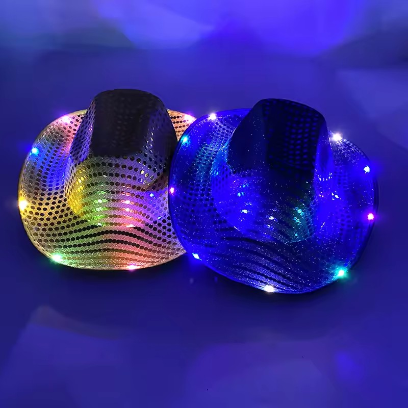 블링키 LED 라이트 카우보이 카우걸 모자 플래싱 캡  - Party Hat Cone 리뷰 및 가격