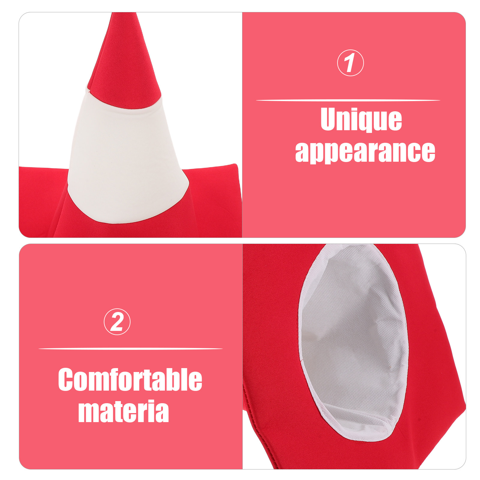 교통 콘 모자 빨간색과 흰색의 독특한 축제 파티 모자  - Party Hat Cone 리뷰 및 가격