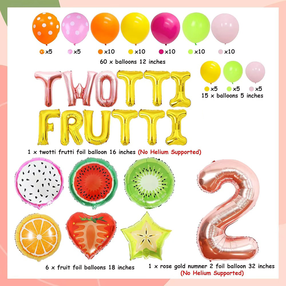 Twotti Frutti 소녀 생일 파티 장식, 여름  - Balloon Arch Kit 리뷰 및 가격