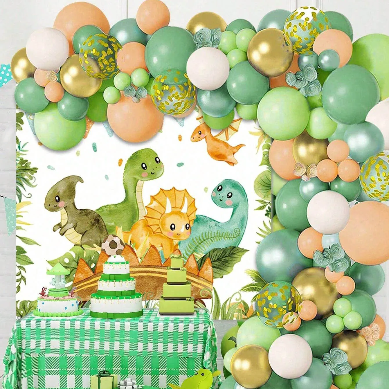 공룡 풍선 세트 아치 어린이 생일 공룡 테마 파티 포일 - Balloon Arch Kit 리뷰 및 가격