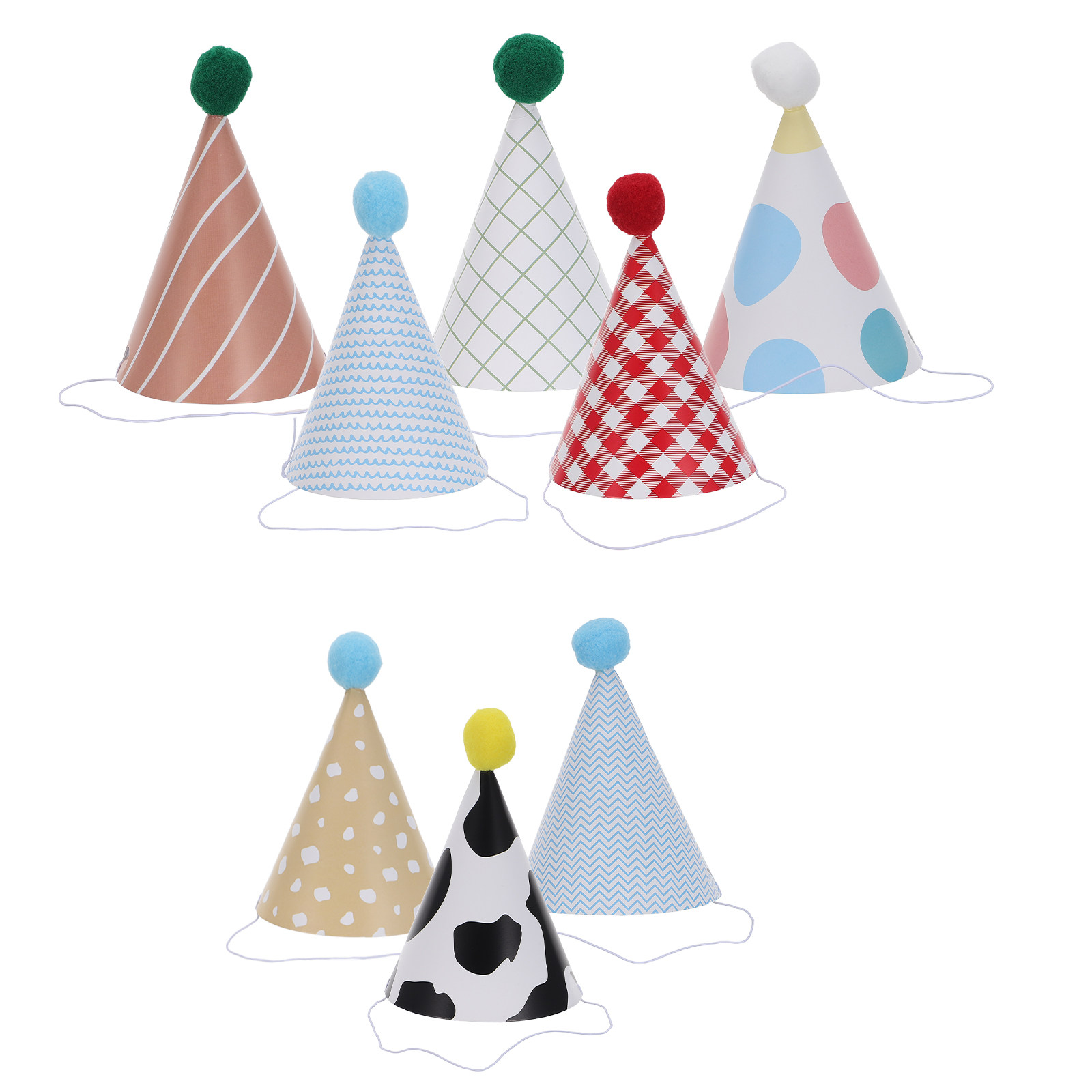 9개입 생일 파티 모자 종이 콘 모자, 다채로운 부드러 - Party Hat Cone 리뷰 및 가격