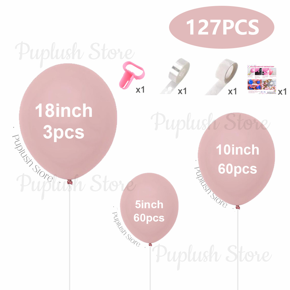 127개 보헤미안 더스티 핑크 풍선 가랜드 5/10/1 - Balloon Arch Kit 리뷰 및 가격